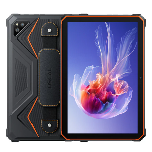 OSCAL Spider 8 10.1" robusni tablet 8GB+128GB, narančasti, s uključenim perom slika 1