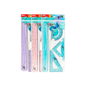 Geometrijski set Deli 1/4 30 cm fleksibilni Twist EH23