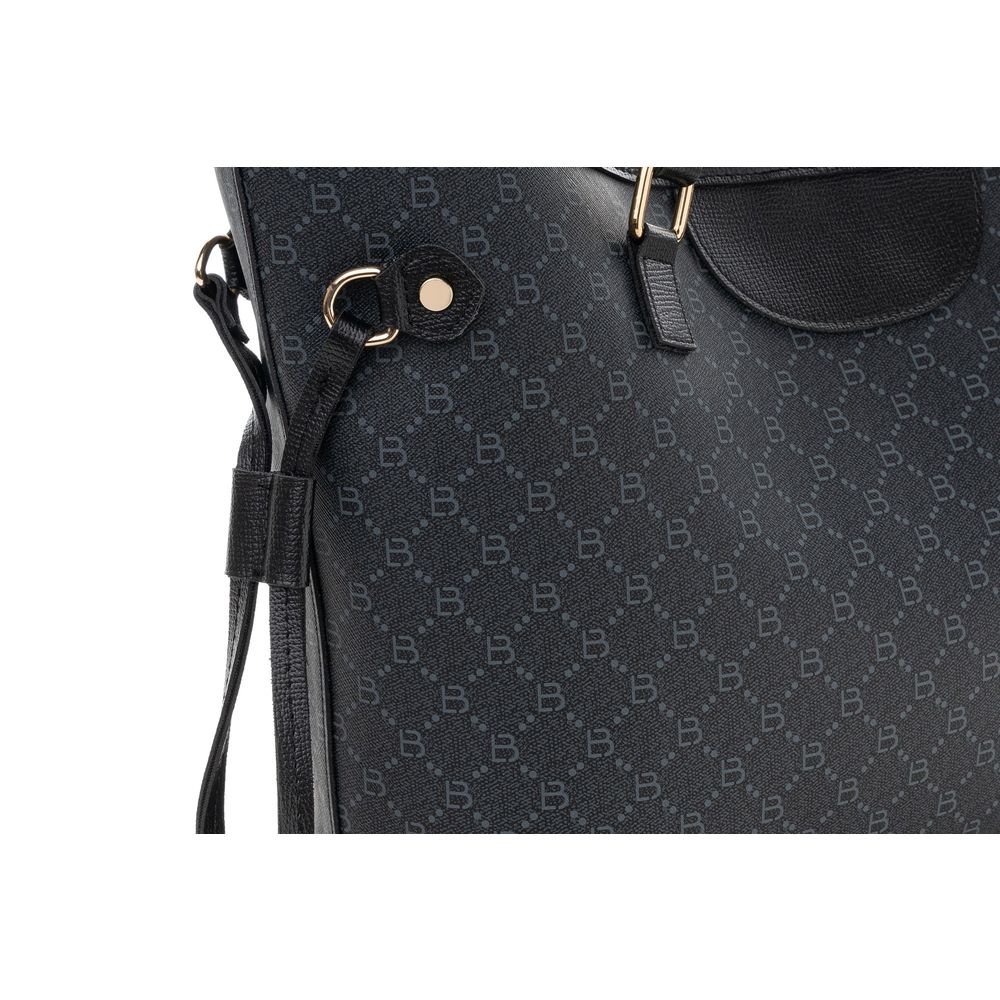 Elegantna Tote Torba 355 v2 - Crna, Siva slika 4