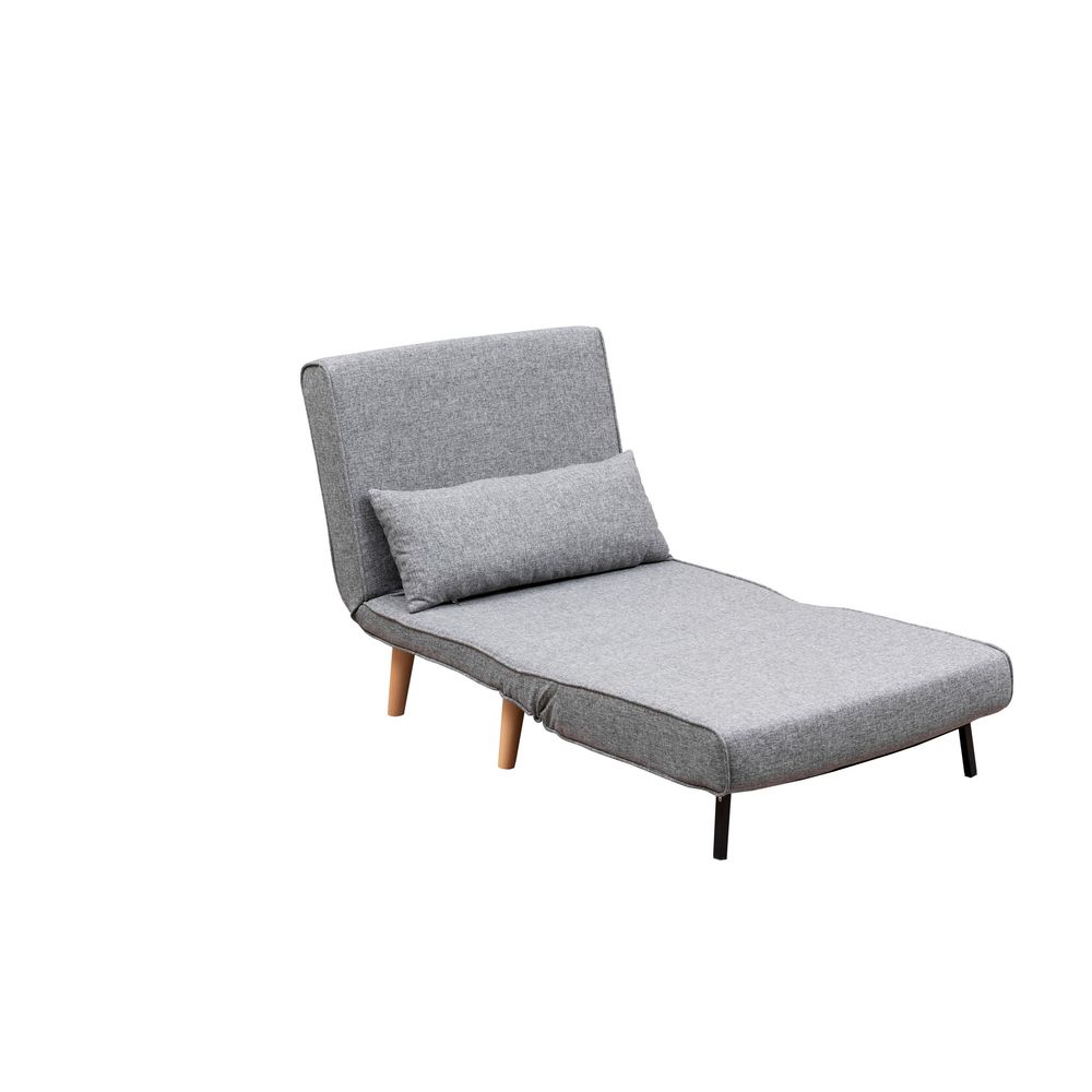 Folde Single - Svijetlo Siva Sofa na Razvlačenje za Jednu Osobu slika 8