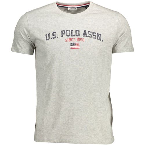 US POLO SHORT SLEEVE T-SHIRT MAN GRAY slika 1