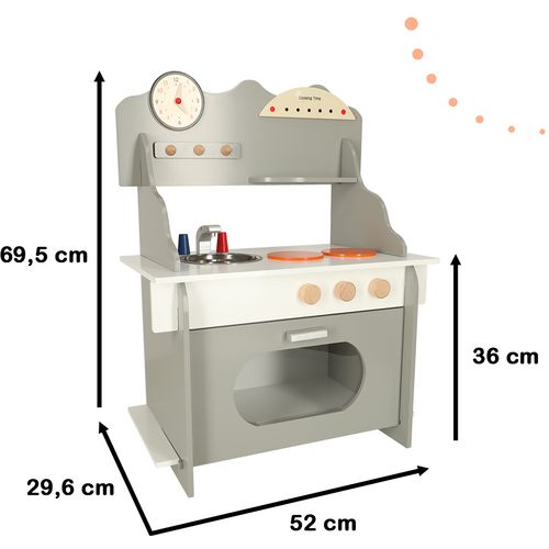 Dječja drvena kuhinja s velikom pećnicom slika 2