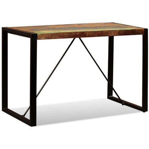 Blagovaonski stol od masivnog obnovljenog drva 120 cm slika 62