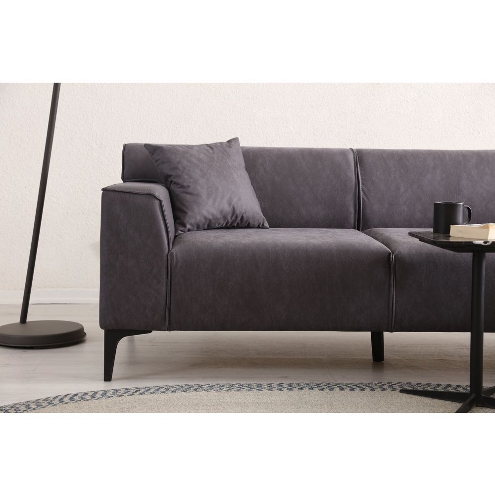 Ugaona Sofa Nova Petra R - boja: antracit slika 3