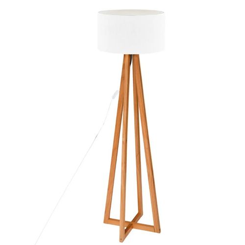 Atmosphera podna lampa molu h141 drvo/bela slika 1