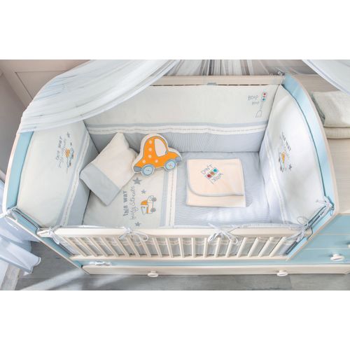 Baby Boy (75x115 Cm) Blue
White
Orange Baby Sleep Set slika 1