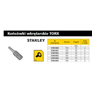 Stanley nastavak za odvijač Torx T40 x 25mm (2 komada)