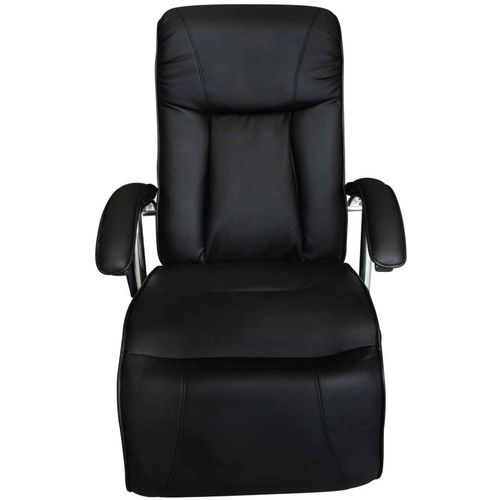 Masažna stolica od umjetne kože crna slika 12