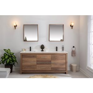 Hanah Home Superior 72 - Walnut Walnut
White Bathroom Furniture Set (3 Pieces)