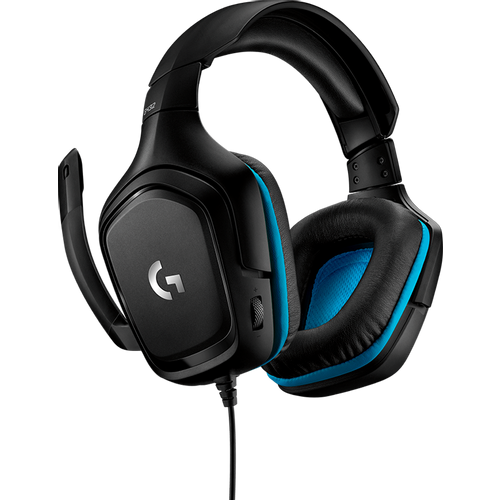 LOGITECH G432 Wired Gaming Headset 7.1 - LEATHERETTE - BLACK/BLUE - USB slika 5