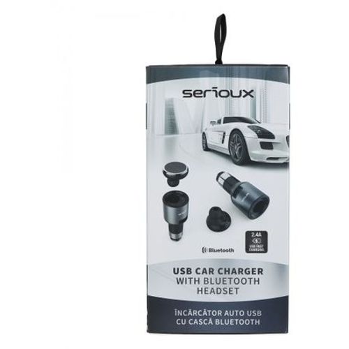 Serioux punjač za automobil s bluetooth slušalicama SRXS-CC01 slika 3