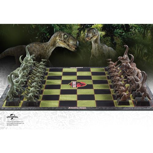 NOBLE COLLECTION - UNIVERSAL - JURASSIC PARK CHESS SET slika 4