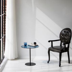 Chill-Out Stolić - Crni, Plavo-Crni Bočni Stolić