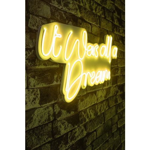 Wallity Ukrasna plastična LED rasvjeta, It was all a Dream - Yellow slika 1