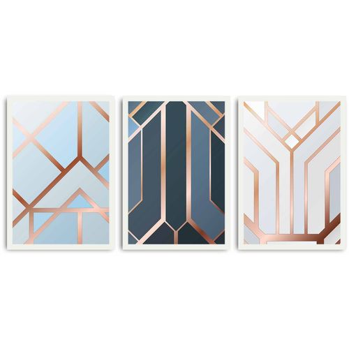 3PBCT-05 Multicolor Decorative Framed MDF Painting (3 Pieces) slika 2