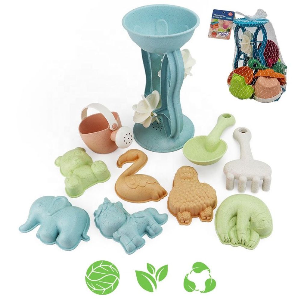 Woopie green set pijeska s kolutom i kantom za zalijevanje 10 kom. biorazgradiv organski materijal slika 1
