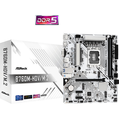 Matična ploča ASROCK B760M-HDV/M.2 mATX 2xDDR5 LGA1700 slika 1