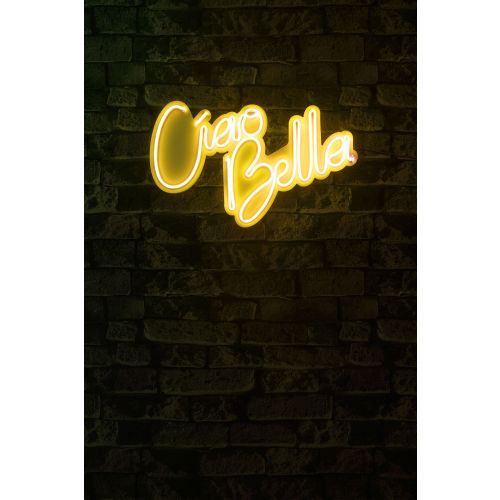 Wallity Ukrasna plastična LED rasvjeta, Ciao Bella - Yellow slika 2