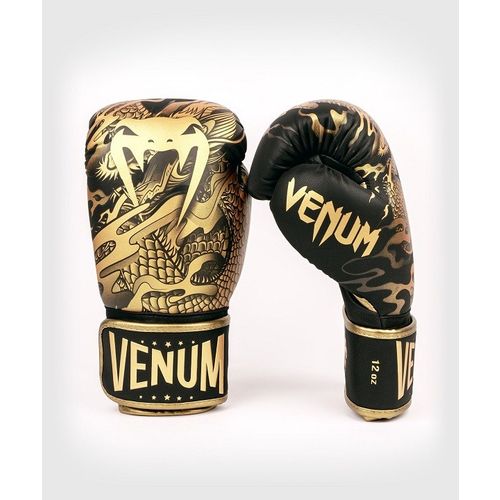 Venum Dragons Flight Rukavice za Boks Crno/Bronza 16 Oz slika 1