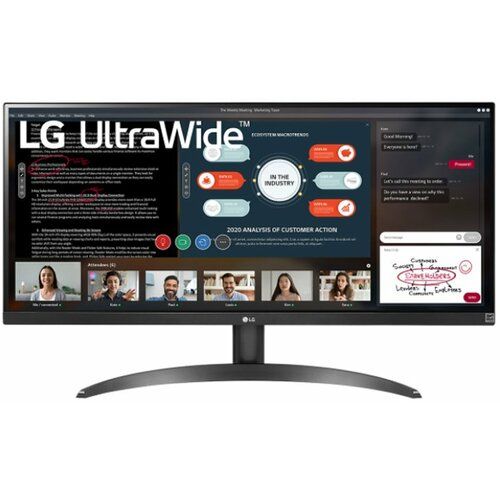 LG monitor 29" 29WP500-B  IPS 21:9 2560x1080 75Hz 5ms GtG HDMIx2 freesync VESA crna slika 1