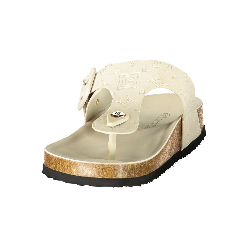 LAURA BIAGIOTTI WOMEN'S WHITE SLIPPER FOOTWEAR slika 3