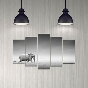 Dekorativna Slika od MDF-a u Boji 5DMDF-35 (Set od 5 Komada)