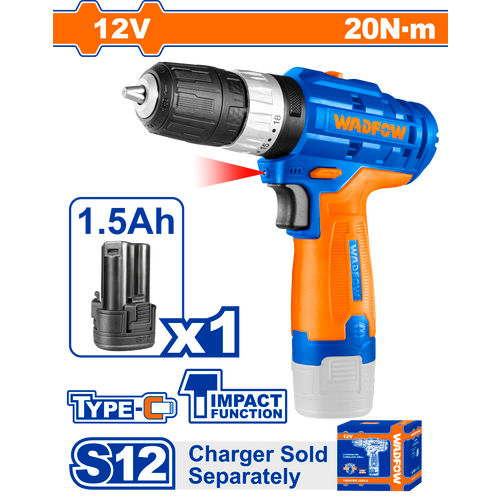 Wadfow aku. bušilica 12 v 1.5 ah  WCDS540 slika 1