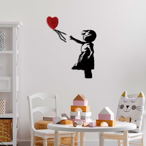 Banksy - 13-1 Red
Black Decorative Metal Wall Accessory slika 2