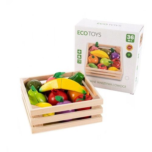 Ecotoys Drveno voće u sanduku slika 3