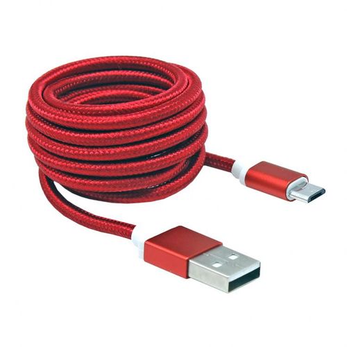 KABEL SBOX USB->MICRO USB M/M 1,5M Blister RED slika 3