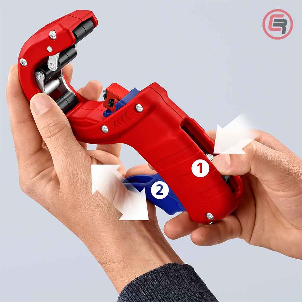 Knipex Rezač Za PVC Cijevi DPT50 - fi 32 / 40 / 50 mm - 90 23 02 BK slika 4