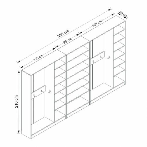 Kale - 8127 White Hall Stand slika 4