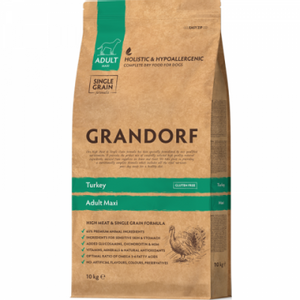 Grandorf Dog Adult Large Breeds Ćuretina &amp; Smeđi Pirinač 10kg