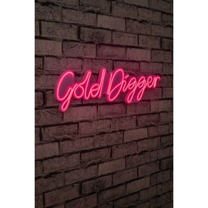 Wallity Ukrasna plastična LED rasvjeta, Gold Digger - Pink