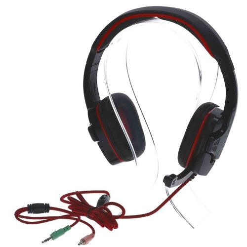 MANTA slušalice gaming s mikrofonom crno/crvene MM014G slika 5