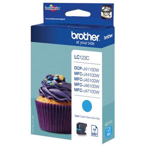 INK JET BROTHER LC123C CYAN 600 STR. slika 1