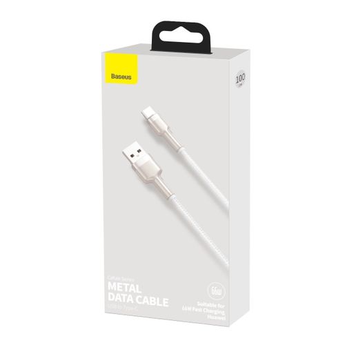 USB kabel za USB-C Baseus Cafule 66W 1m (bijeli) slika 5