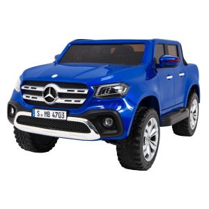 Licencirani auto na akumulator Mercedes Benz X-Class MP4  - dvosjed - plavi/lakirani