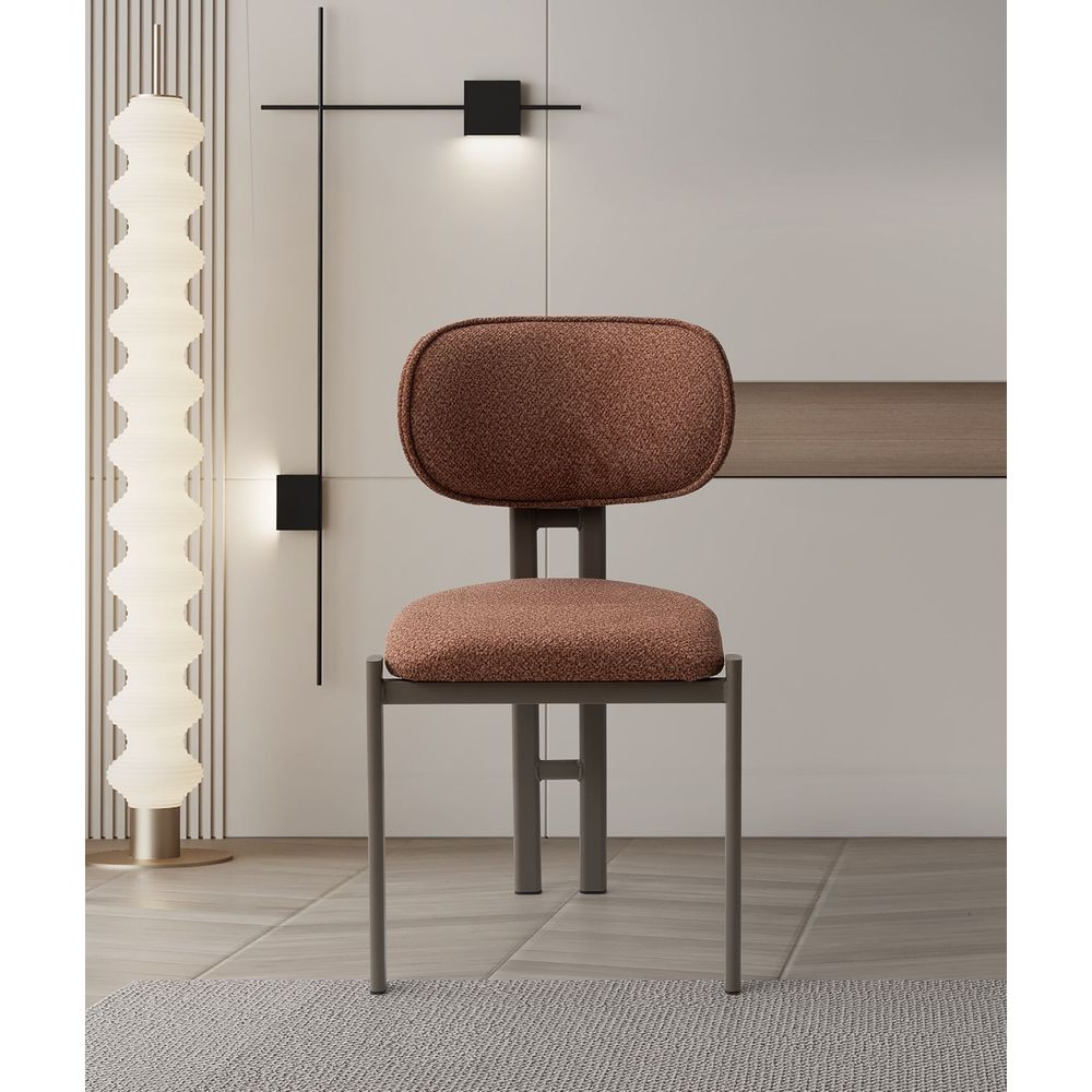 Set Stolica Muriz - 4964 - boje: crvena pločica, kapučino (2 komada) slika 1