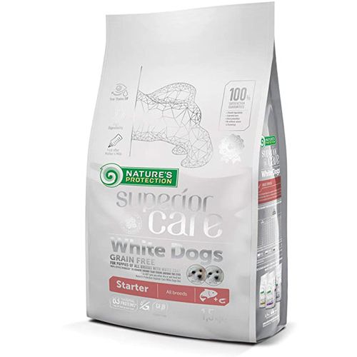 Nature's Protection Superior Care White Dog Starter Losos i Račići 1.5 kg slika 1