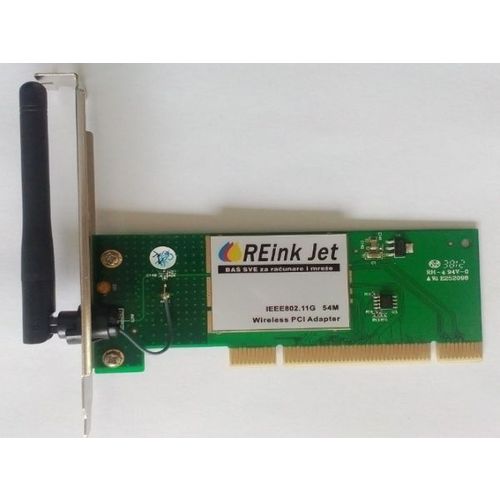ReinkJet * PCI 2,4GHz 54Mbps B/G Atheros RWL548P sa ugradjenom fiksnom antenom (299) slika 2