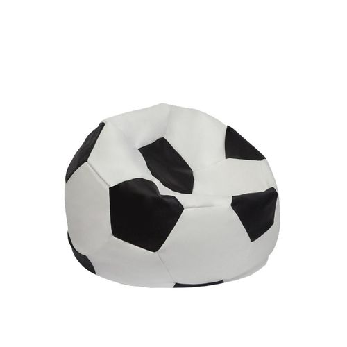 Atelier Del Sofa Vreća za sjedenje, Football Kids Pouf - Black, White slika 4