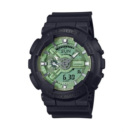 Muški sat Casio G-Shock GA-110CD-1A3ER Crna Zelena slika 1