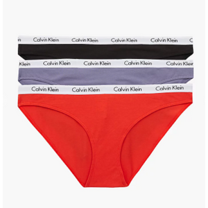 Calvin Klein 3 Pack Bikini Briefs - Carousel 000QD3588E1CX