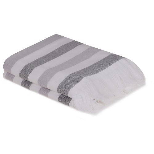 Colourful Cotton Set ručnika STRIPE GREY, 50*90 cm, 2 komada, Stripe - Grey slika 1
