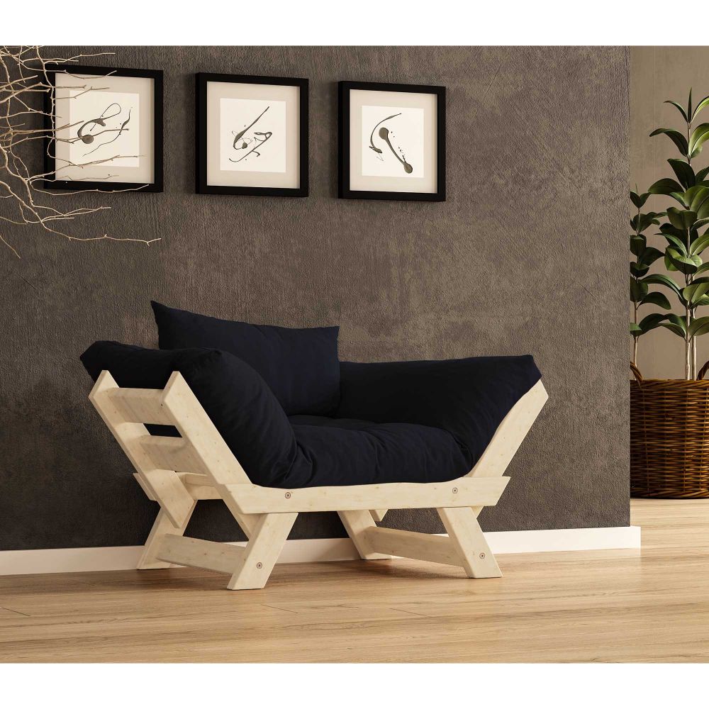 Jednosjed Sofa za Baštu, CPT8149-140, Prirodna Crna slika 1