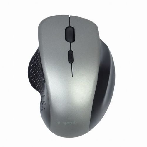 Gembird 6-button wireless optical mouse, black-spacegrey slika 1