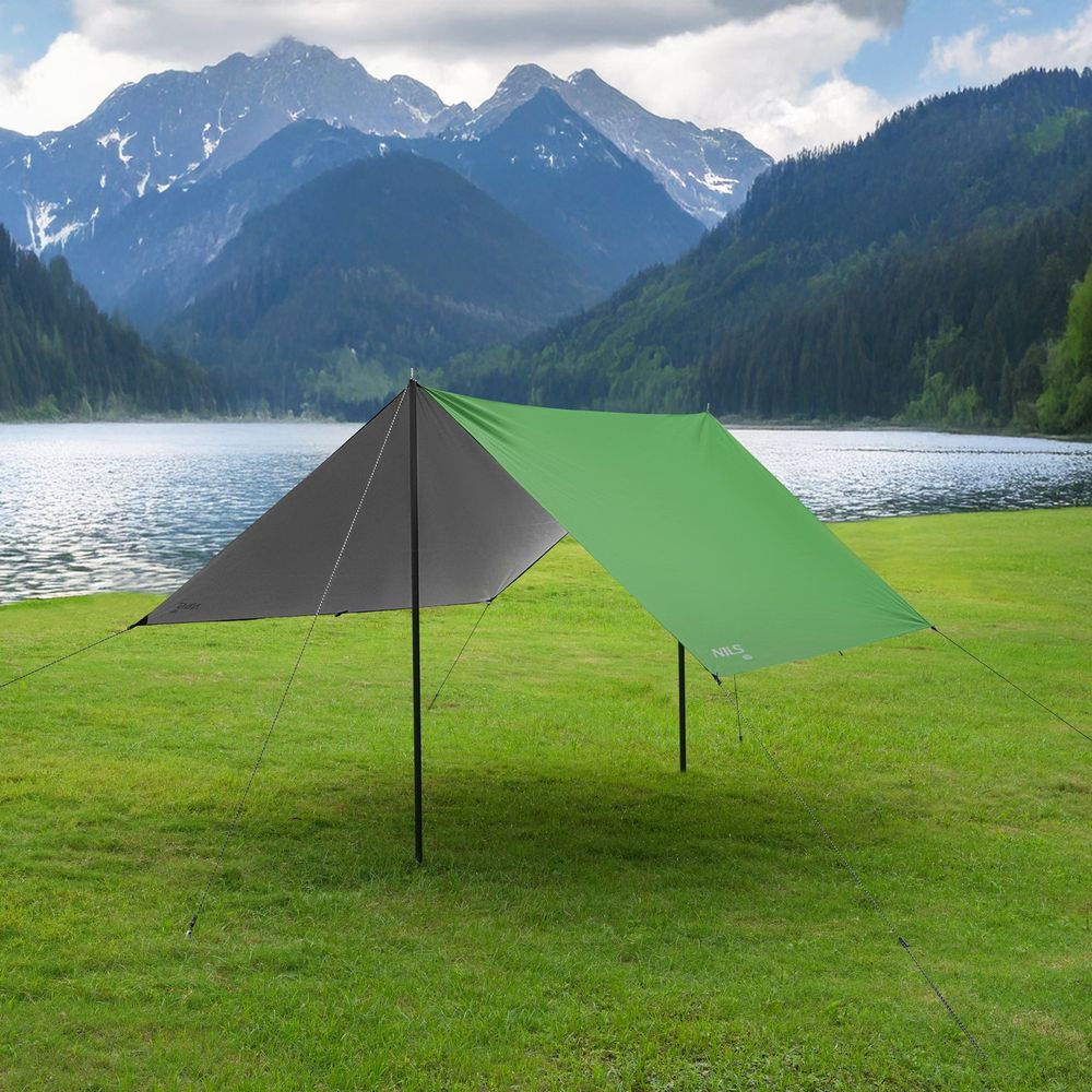 Nc17107 cerada za kampiranje 300x300 cm zelena nils camp slika 5