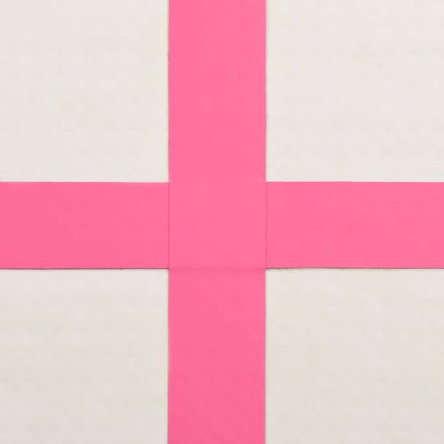 Strunjača na napuhavanje s crpkom 600 x 100 x 20 cm PVC roza slika 12