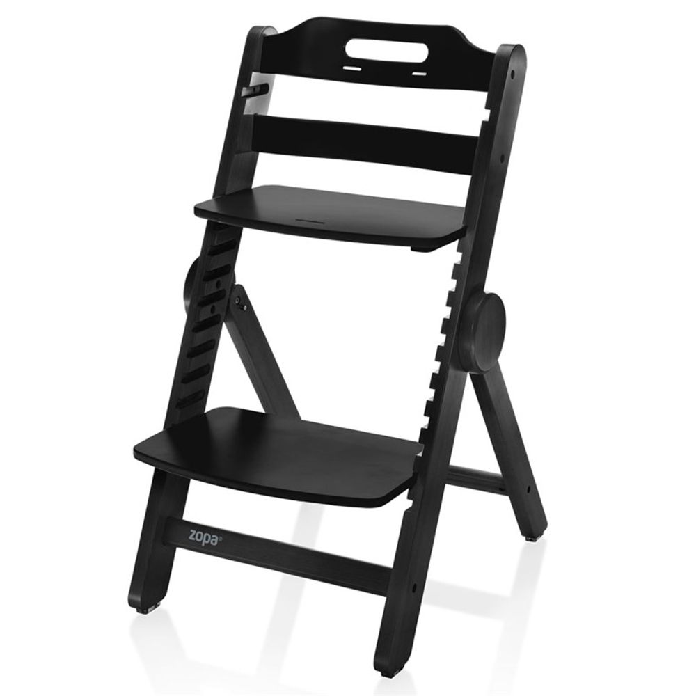 Zopa Drvena hranilica/stolica Clipp & Clapp, Black slika 4